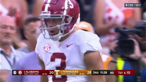 3 Alabama Vs 6 Tennessee Highlights Week 7 2022 Youtube