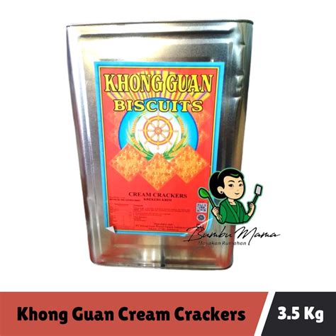 Jual Khong Guan Biscuit Kaleng Besar Biskuit Cream Crackers Kg