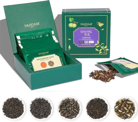 Amazon Vahdam Assorted Oolong Tea Sampler Gift Set Teas