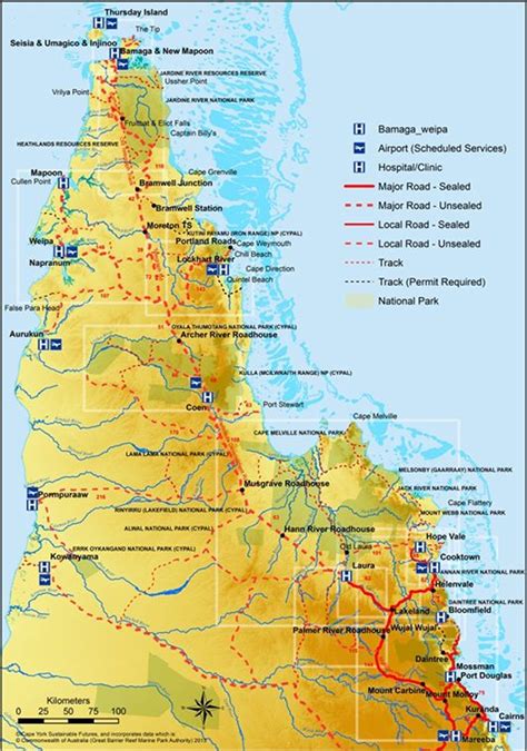 √ National Parks Qld Map