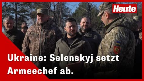 Ukraine Präsident Selenskyj entlässt Armeechef Saluschnyj YouTube