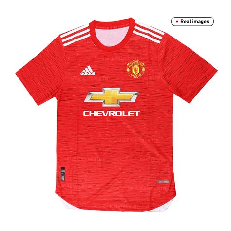 Gogoalshop 2021 Manchester United Home Authentic Jersey Red Jerseys