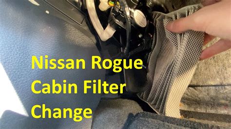 2014 2020 Nissan Rogue Cabin Air Filter Change YouTube