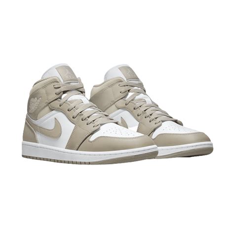 Nike Air Jordan 1 Mid Linen College Grey Light Bone Wskonnekt