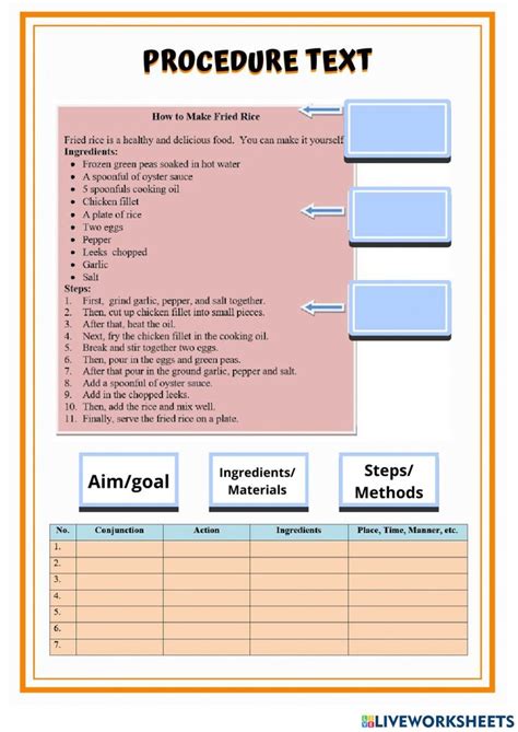 Contoh Procedure Text Worksheet Teaching Procedures Procedural Text Worksheets