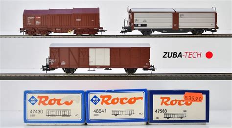 Roco 3x Gedeckter Güterwagen SBB GS H0 mit OVP Kaufen auf Ricardo