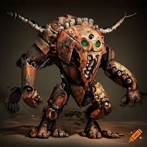 Image Of A Rusted Machine Monster Robot Beast