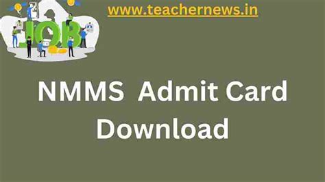 Nmms Admit Card 2022 Out State Wise Download Hall Ticket Admit Card