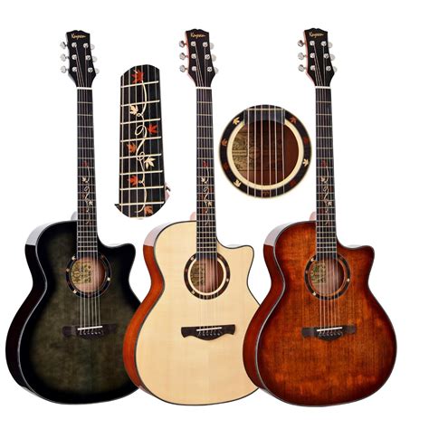 Guitar Factory 41inch High Golss Different Colors Semi Acoustic Guitar ...