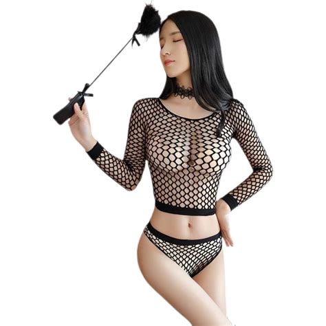 Buy Red Fishnet Erotic Lingerie Underwear Elasticity Spandex Sexy Hot