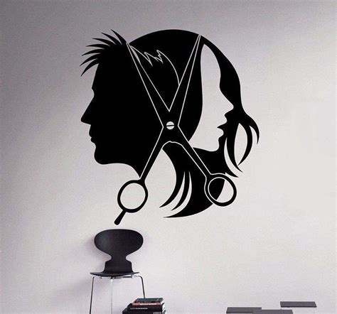 Wanghan Barbershop Vinyl Sticker Removable Hair Salon Barber Shop Wall