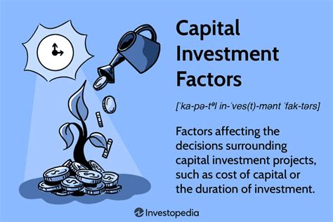 Capital Investment Factors What They Are How They Work