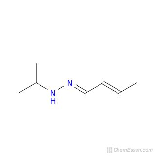 Crotonaldehyde, isopropylhydrazone Structure - C7H14N2 - Over 100 million chemical compounds ...