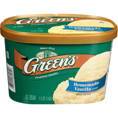 Green S Homemade Vanilla Flavored Ice Cream Walmart Walmart