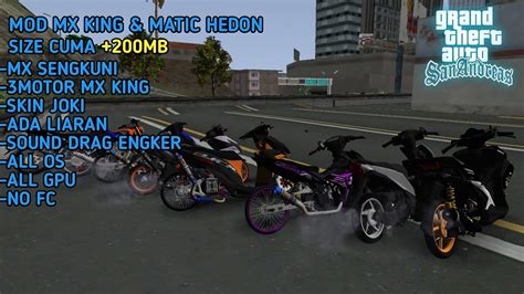 Share Gta Drag Full Mod Mx King Dan Matic Hedon Youtube