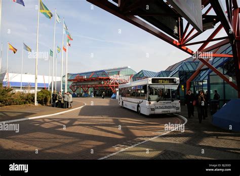 Car park shuttle bus at the NEC Birmingham England UK Stock Photo - Alamy