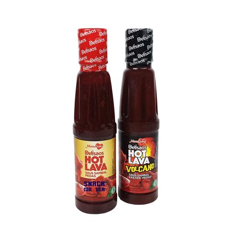 Jual Mamasuka Delisaos Hot Lava Volcano Sauce Botol Netto Ml