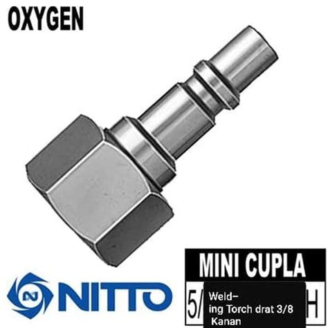 Jual Nitto Kohki Mini Cupla S22PFB S33PFB Las Welding Coupler To Torch