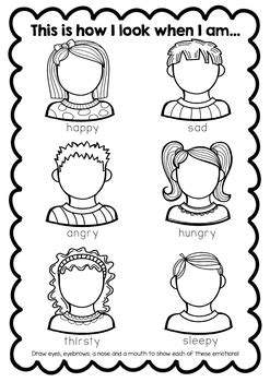 FREE Feelings Worksheet by Teacher Summer's Shop | TPT