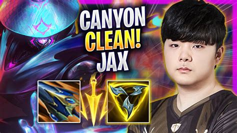 Canyon Is Super Clean With Jax Gen Canyon Plays Jax Jungle Vs Gragas