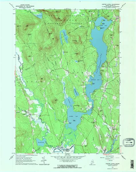 Center Lovell Maine Usgs Old Topo Map Reprint X Me Quad