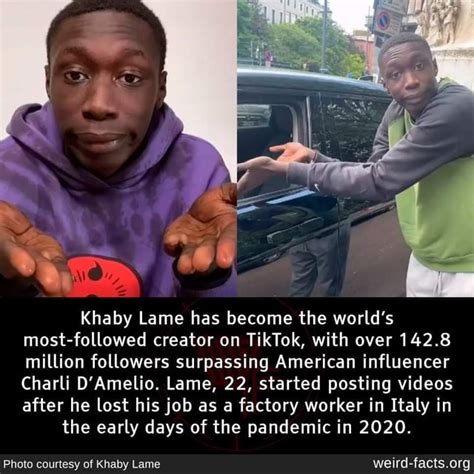 Oe Ow Khaby Lame Has Become The World S Most Followed Creator On Tiktok