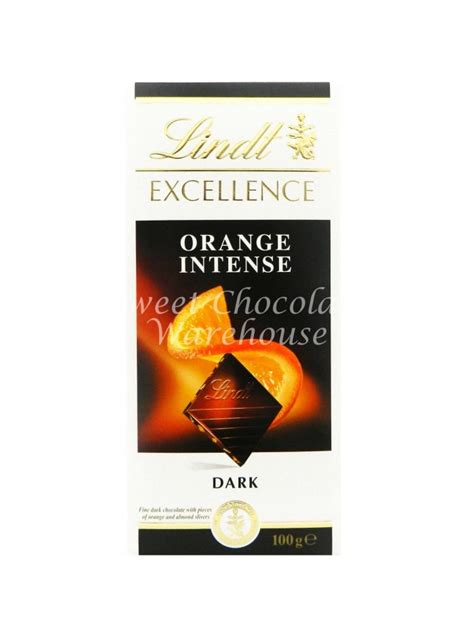 Lindt Excellence Orange Intense Dark G Sweet Chocolate Warehouse