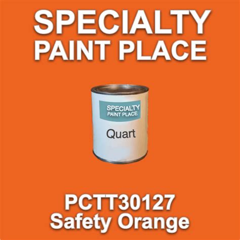 Pctt30127 Safety Orange Ppg Touch Up Paint Quart Can