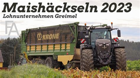 Lohnunternehmen Greimel In Der Maisernte Krone Big X Fendt