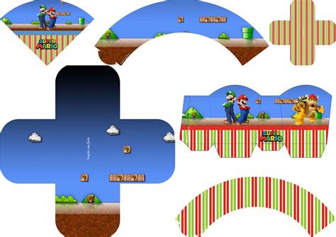 Fiesta De Super Mario Bros Imprimibles Para Fiestas Y Cajas Para