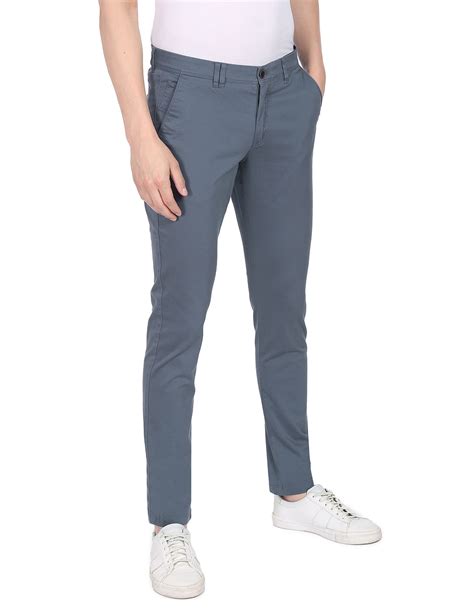 Buy AD By Arvind Modern Slim Fit Smart Flex Chinos NNNOW