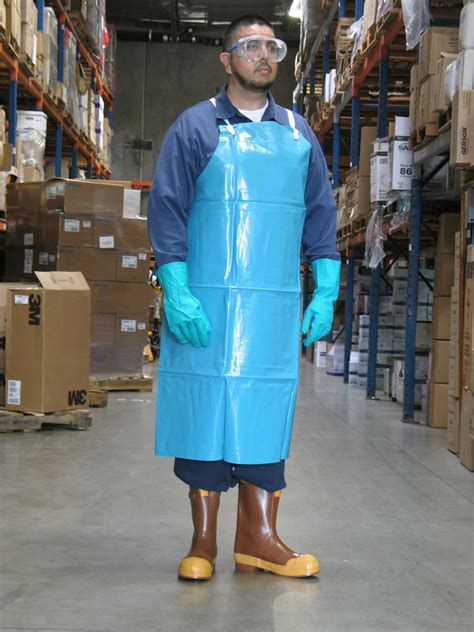 Ansell 56 100 Green Pvc Apron Without Stomach Patch