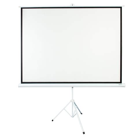 Projector Screen with Stand, HD 100 Inch 4:3 Portable Pull Up Projector ...