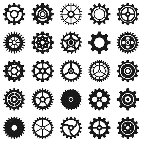 Engrenagens Rodas Dentadas De Transmissão E Engrenagens De Máquina Mecanismo Técnico Motor De