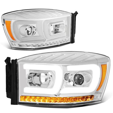 Dna Motoring Hl Hpl Rm06 G2 Ch Am For 2006 To 2009 Dodge Ram Truck 1500 2500 3500 Pair Led