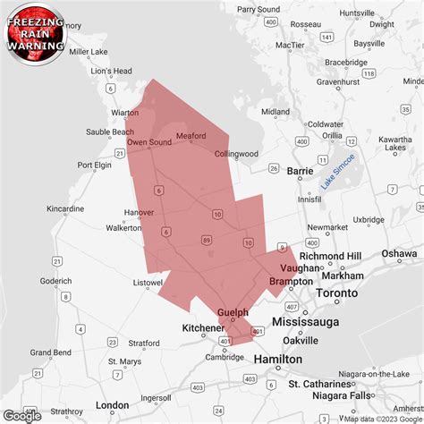 Freezing Rain Warning Issued