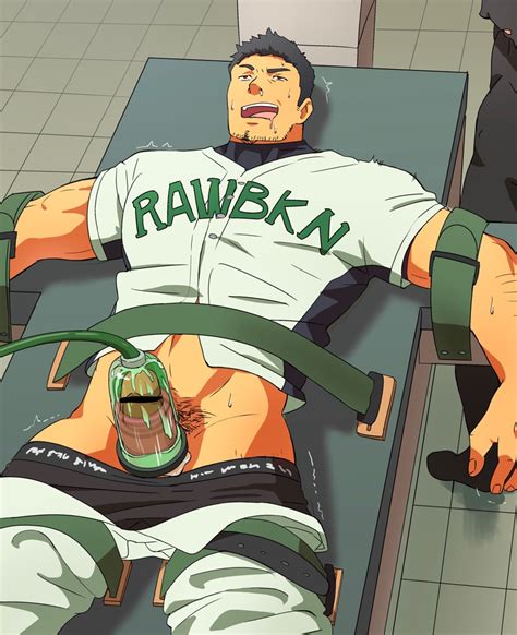 Rule 34 1boy Ahe Gao Bara Baseball Uniform Drooling Erection Human Lying Male Male Only Muscle