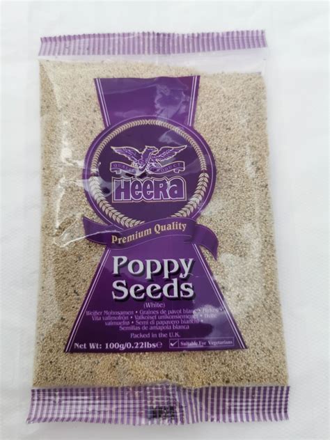 HEERA POPPY SEEDS KHAS KHAS 100G P B Myspiceshop Co Uk