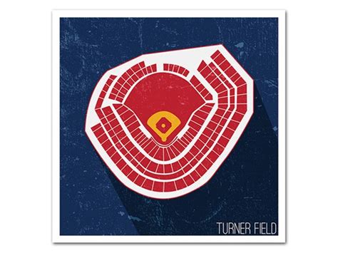 MLB Stadium Seating Map Poster, 2 Sizes