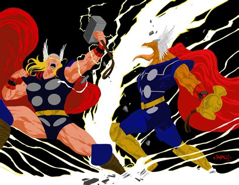 Thor vs Beta Ray Bill WIP 2 by portfan on DeviantArt