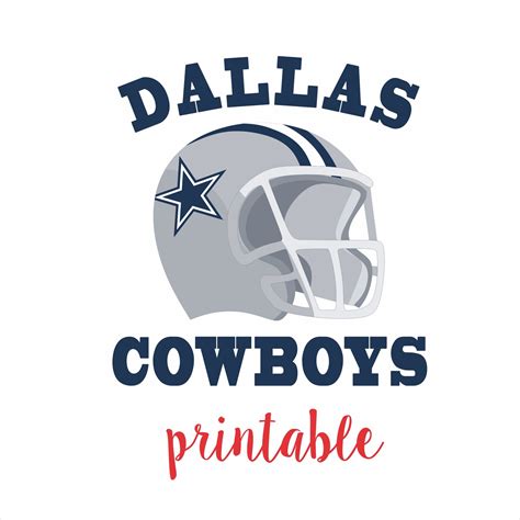 Dallas Cowboys Printable Birthday Decorationsdallas Cowboy Etsy