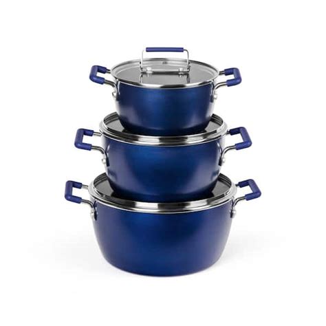 Granitestone Classic Blue Piece Aluminum Ultra Durable Nonstick