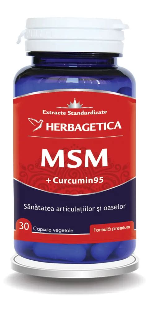 Msm Cucumin95 30 Capsule Herbagetica Drmax Farmacie