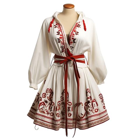 Premium AI Image | Isolated of Lithuanian National Costume Type Tunic ...