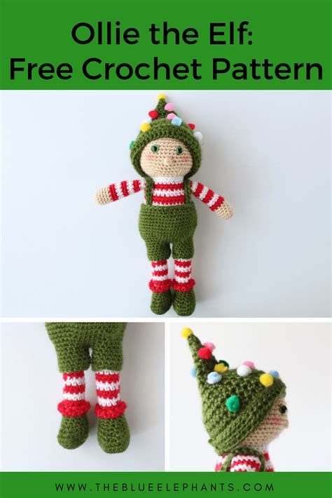 Ollie The Elf Toy Free Pattern For Easy Crochet Elf