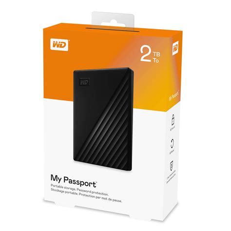 Wd 2tb My Passport Usb 3 22 5 Black Plus