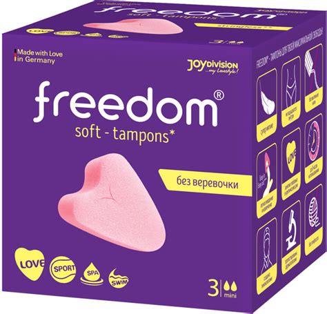 ROZETKA | Гигиенические тампоны Freedom Mini 3 шт (4028403122316 ...