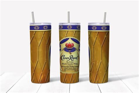 Crown Royal 1 20 Oz Skinny Tumbler Wrap Sublimation High Etsy