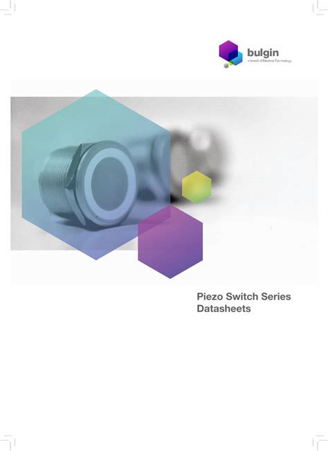 Pdf Piezo Switch Series Datasheets Farnell Pdf Filedatasheets