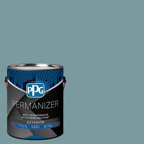 Permanizer 1 Gal Ppg1148 5 Cathedral Glass Semi Gloss Exterior Paint Ppg1148 5pz 1sg The Home